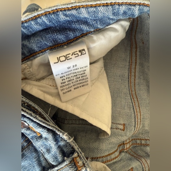 Joe's Jeans Women’s Distressed Mid Rise Slouchy Baggy Ankle Jeans Denim‎ Size 26 - Picture 6 of 7